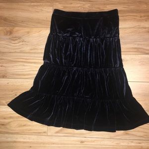 DONATED!!! 🖤 TALBOTS KIDS VELVET SKIRT 🖤